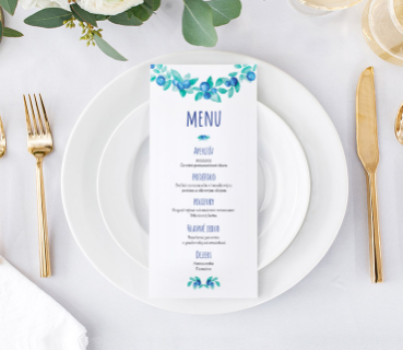 SVADOBNÉ MENU - Čučoriedky